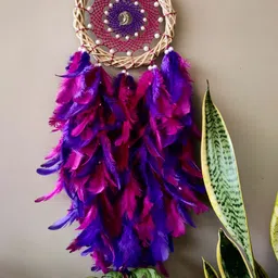 UVID ART AND CRAFT SUPPLIES Purple & Pink Feathers Hanging Windchimes-7