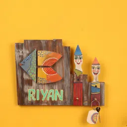 AAKRITI ART CREATIONS Multicolored Printed Name Plate Wall Decor-image-44