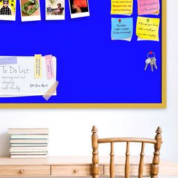 ArtzFolio Blue Printed Wooden Bulletin Board With Sticky Notes-23