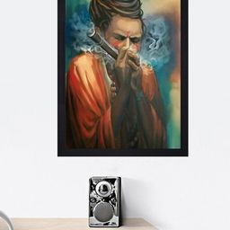 Gallery99 Multicoloured Sadhu Paper Framed Wall Art-image-94