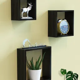 Home Sparkle Set Of 3 3D Design Wall Shelf-35