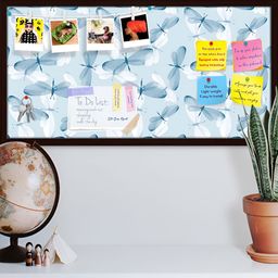 ArtzFolio Brown Printed Wooden Bulletin Board With Sticky Notes-picture-5