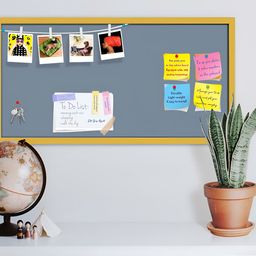 ArtzFolio Grey Printed Wooden Bulletin Board With Sticky Note Wall Hanging Decor-22
