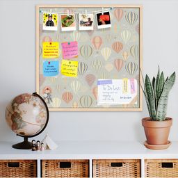 ArtzFolio Brown Printed Wooden Bulletin Board With Sticky Notes Wall Hanging Decor-image-14