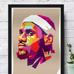Gallery99 Multicoloured Lebron James Paper Framed Wall Art-35