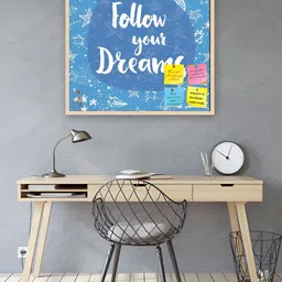 ArtzFolio Camel Brown Follow Your Dreams D1 Printed Wooden Bulletin Board & Sticky Notes-image-68