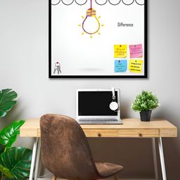 ArtzFolio White & Black Printed Wooden Bulletin Board With Sticky Notes Wall Hanging Decor-18