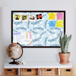 ArtzFolio Brown Printed Wood Bulletin Board With Sticky Notes-51