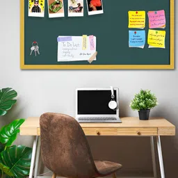ArtzFolio Teal Wooden Bulletin Board With Sticky Notes-image-14