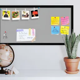 ArtzFolio Black & Grey Wooden Bulletin Board Wall Decor-image-72