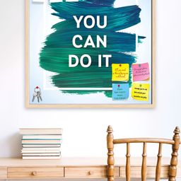 ArtzFolio Camel-Brown You Can Do It D2 Bulletin Board With Pushpins & Sticky Notes-7