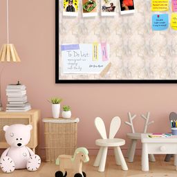 ArtzFolio Beige & Black Printed Wooden Bulletin Board With Sticky Note Wall Hanging Decor-31