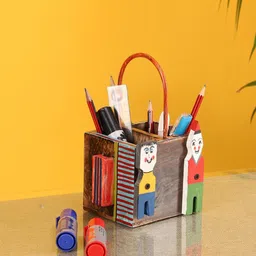 AAKRITI ART CREATIONS Pogo Table Top Stationery Holder-image-36