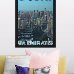 Gallery99 Multi Dubai Ua Emirates Texture Paper Framed Wall Art-image-24