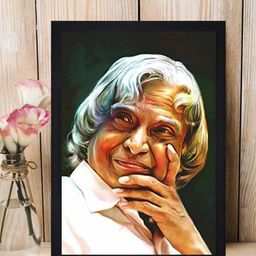 Gallery99 Multi Abdul Kalam Texture Paper Framed Wall Art-image-11