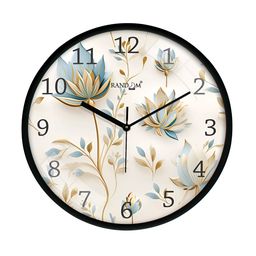 RANDOM Blue & Black Printed Analogue Wall Clock-image-9
