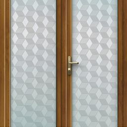 Jaamso Royals Grey & White Printed Self-Adhesive UV Protective Window Sticker-image-57
