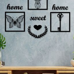 Art Street Black Home Sweet Home MDF Wall Decor-86
