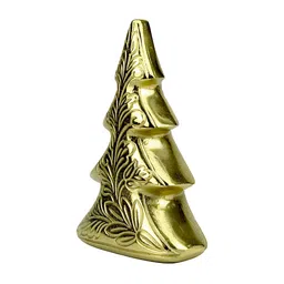 Hind Decor Gold-Toned Textured Aluminum Christmas Tree Showpiece-image-59