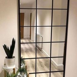 THE HANDMADE FLAIR Black Decorative Wall Mirror-23