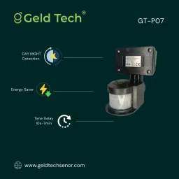 Geld Tech (GT-P07), 360 Wall Mounted PIR Motion Sensor, Adjustable Ambient Light image 3