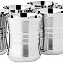 (Pack of 6) STEEL GLASS Glass Water/Juice Glass-14