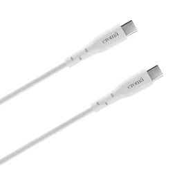 Croma Type C to Type C 6.6 Feet (2M) Cable (In-Built E-Mark Chip, White) image 4