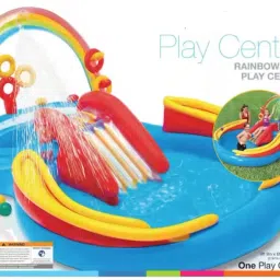 PVC Rainbow Ring Swimming Pool ( 57453) With Pump Inflatable Swimming Pool-picture-37
