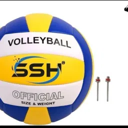 PRESENT OFFICIAL SIZE AND WEIGHT VOLLEYBALL WITH AIRPUMP Volleyball - Size: 4-picture-19
