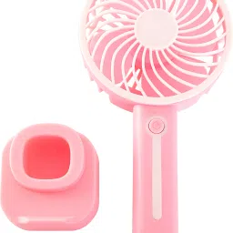 MZ K5 (PORTABLE RECHARGEABLE USB FAN) 3 Speed Mode High Speed with 1200mAh Battery K5 Mobile Stand USB Fan-18