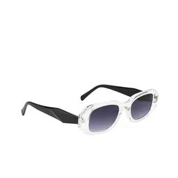 DressBerry Women Grey Lens & White Rectangle Sunglasses DB-JL9272-C7-12
