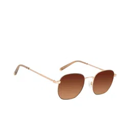 Chilli Beans Unisex Orange Lens & Gold-Toned Sunglasses UV Protected Lens OCCL33021121-image-81