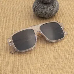 Ted Smith Unisex Square Sunglasses with Polarised and UV Protected Lens SUN-FLYHIGH_C6-17