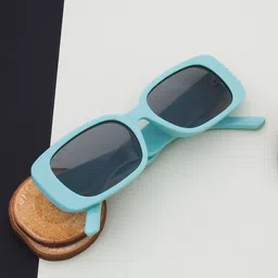Ted Smith Unisex Grey Lens & Green Square Sunglasses with UV Protected Lens-14