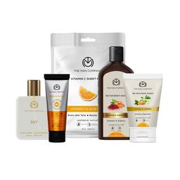 THE MAN COMPANY De-Tan Body Wash, Face Wash, Sunscreen Gel, Sheet Mask & EDP-18
