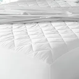 Comfowell White Textured Fitted Water Resistant Mattress Protector-image-52