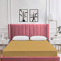 Wakeup India Brown  Water Resistant Queen Mattress Protector-image-79