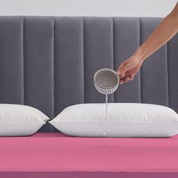 Adbeni Pink 200 GSM Water Resistant Mattress Protector-image-3