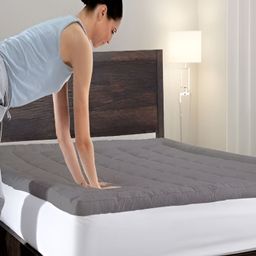 RF RELAXFEEL Grey Cotton Water Resistant Mattress Protector-image-65