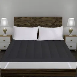 Comfowell Black Cotton Topper King Size Waterproof Mattress Cover-image-64