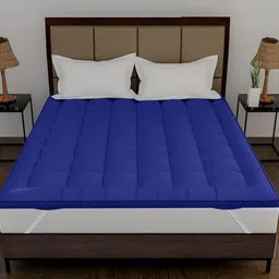 Comfowell Blue Cotton Water Resistant Queen Size Mattress Protector-image-35