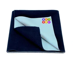 BeyBee Kids Navy-Blue Cotton Water Proof XL Dry Sheet-2