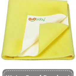OyO Baby Infants Yellow Single Bed Waterproof Mattress Protector-image-59
