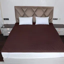 AJISH Maroon Polycotton Water Resistant Mattress Protector-image-19