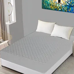 Comfowell Grey Fitted King Size Waterproof Mattress Cover-image-28