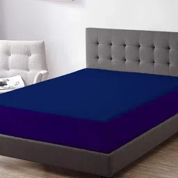Adbeni Home Blue 200 GSM Terry Cotton Twin Bed Waterproof Mattress Protector-image-58