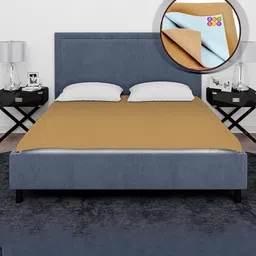 BeyBee Brown Cotton Waterproof Queen Size Mattress Protector-picture-37