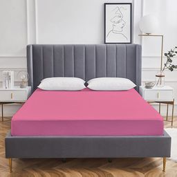Adbeni HOME Pink Terry Cortridge Cotton 200 GSM Waterproof Mattress Protector-image-32
