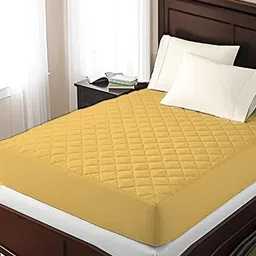 Comfowell Beige Cotton Water Resistant Double Size Mattress Protector-image-24