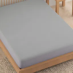 HOKIPO Grey Water Resistant Fitted Mattress Protector-picture-41